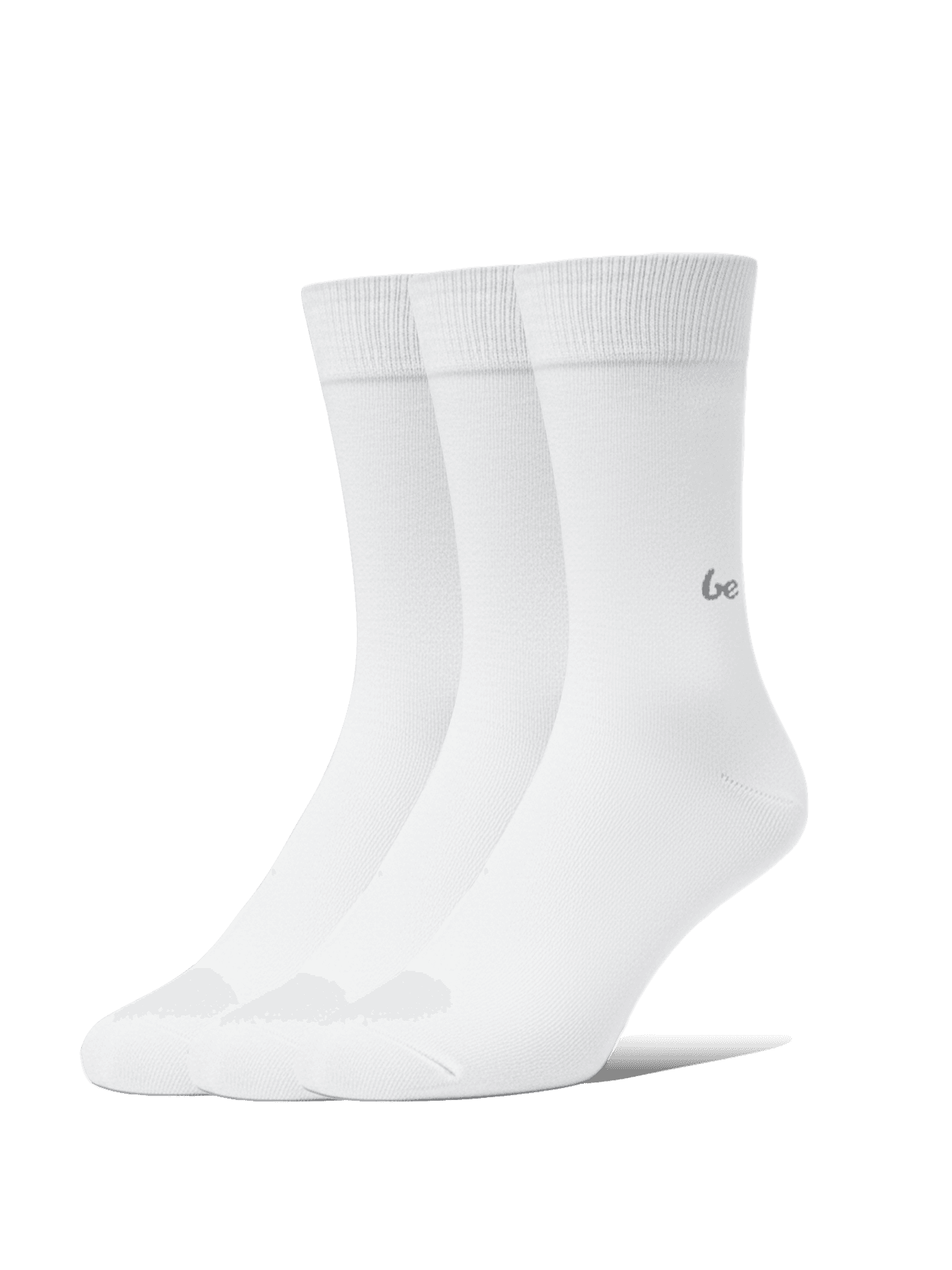 Barefoot Socks - Crew - Essentials - White - 3 pack - Main